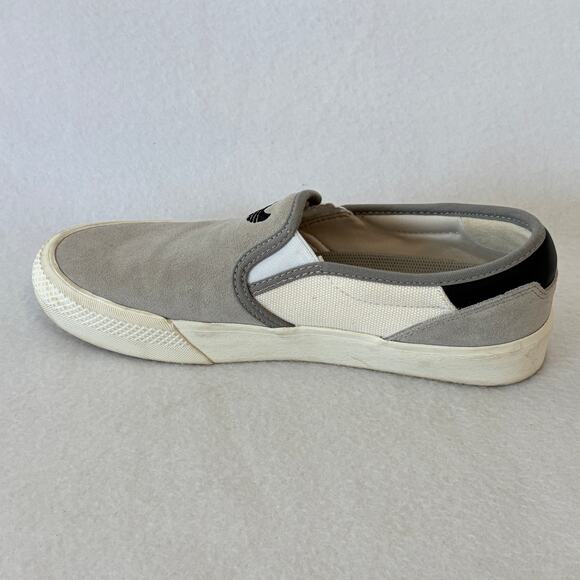 Adidas Original Loafers Slip On Sneakers Mens 8 Gray White Shoes main image 9